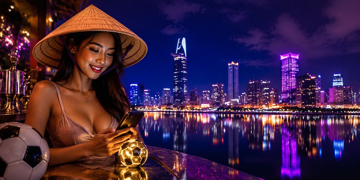 Trò chơi cá cược bóng đá tại TP Hồ Chí Minh với hình ảnh nón lá đặc trưng